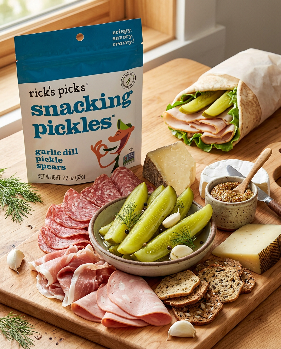 Garlic-Dill Snacking Pickles - 12 Pack! – Rick's Picks USA LLC