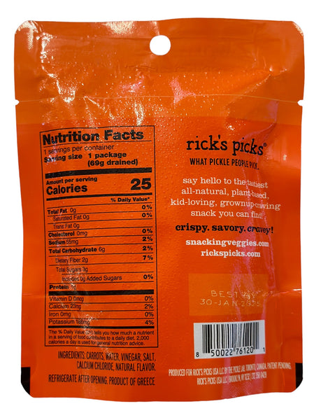 NEW Snacking Carrots - 6 pack! – Rick's Picks USA LLC