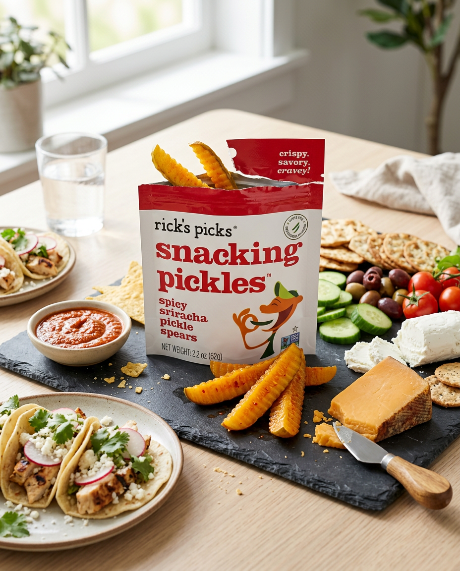 Spicy Snacking Pickles - 12 Pack! – Rick's Picks USA LLC